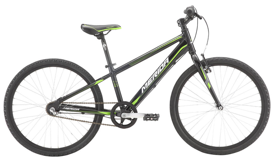 Merida MATTS J24 LITE BOYS 24IN - MATT BLACK (GREEN/WHITE)
