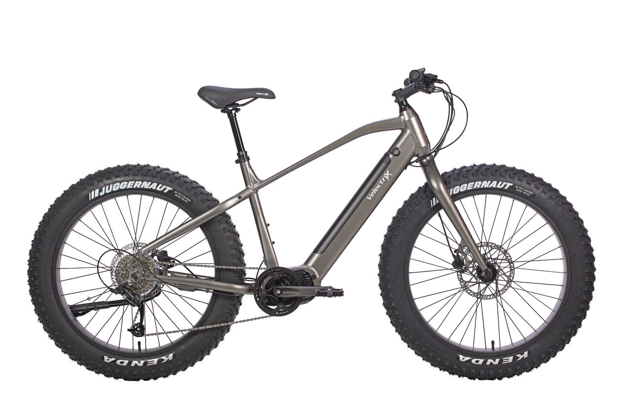 VelectriX Butcher Pulse Fat Wheel Electric Bike Gun Metal Grey (2023)