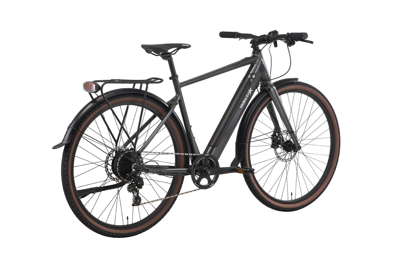 VelectriX Stray Flat Bar Electric Hybrid Bike Basalt (2023)
