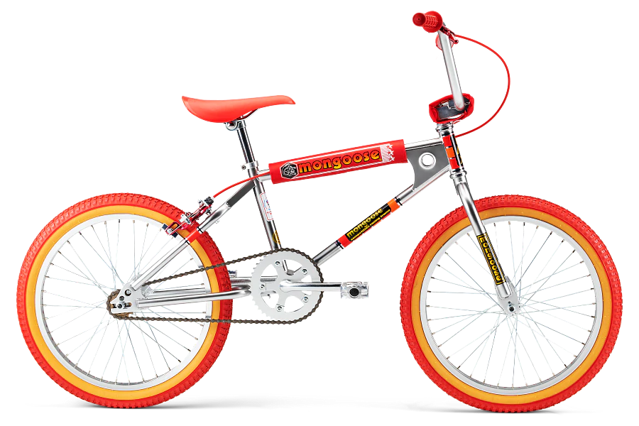 Mongoose red and black bike best sale